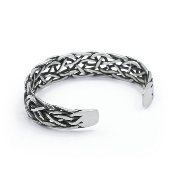 Handmade Braided Silver Bracelet