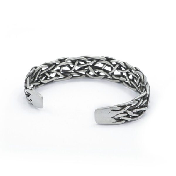 Handmade Braided Silver Bracelet