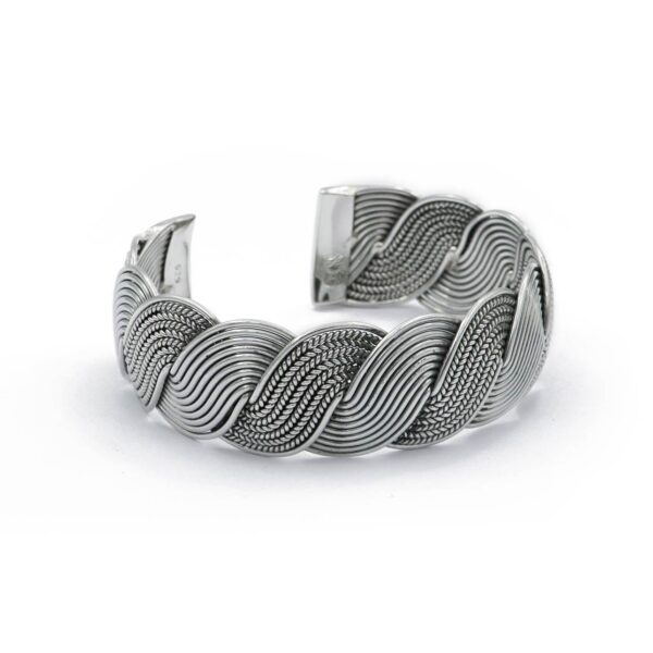 Braided Silver Bangle