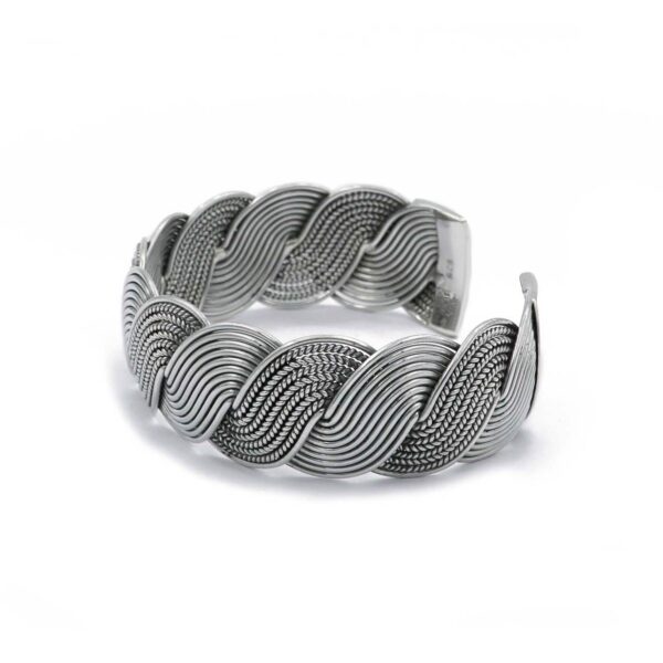 Braided Silver Bangle