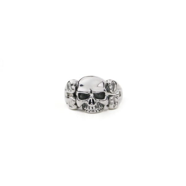 Skull and Bones Silver Ring for Men