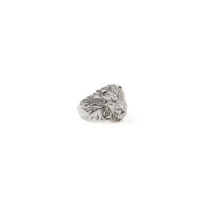 Lion Head Sterling Silver Men's Ring