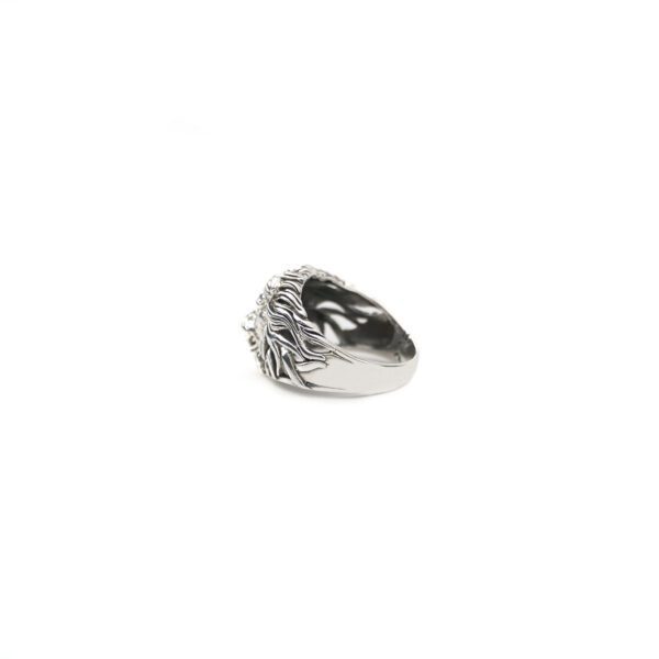 Lion Head Sterling Silver Men's Ring