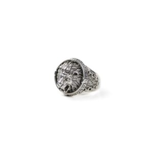 Lion Head Silver Ring for Men