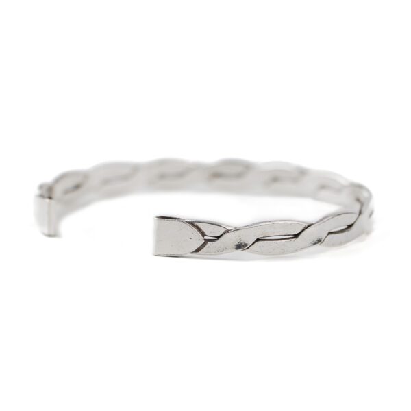 Braided Sterling Silver Cuff Bangle