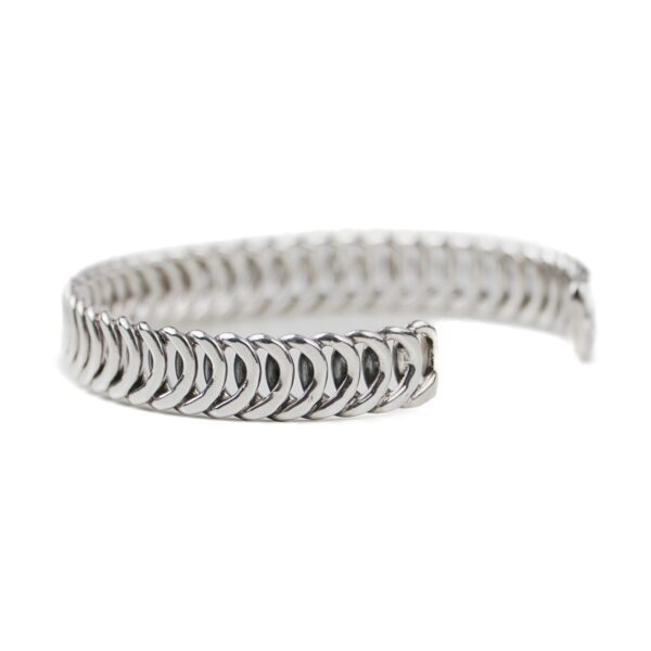 Dragon Scales Snake Skin Braided 925 Sterling Silver Cuff Bangle