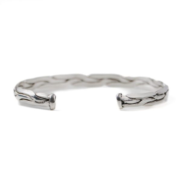 Patterned Silver Bangle