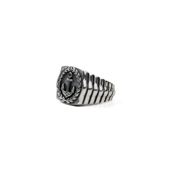 Sailor Anchor Silver Ring for Men