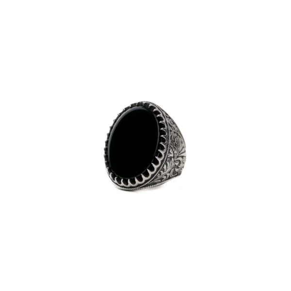 Oval Onyx Vintage Men's Ring