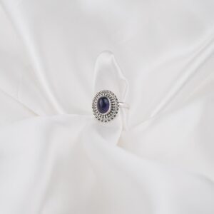 Amethyst Sterling Silver 925 Women's Minimal Ring