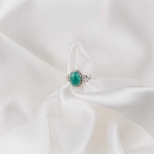 Turquoise Sterling Silver 925 Women's Minimal Ring