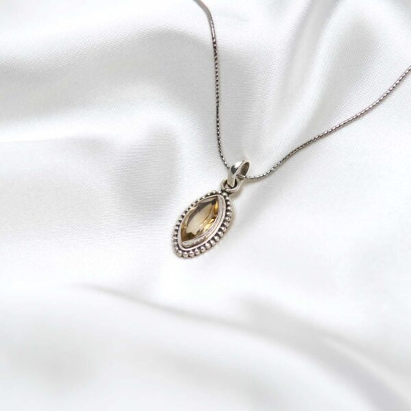 Citrine Silver Pendant - Image 3