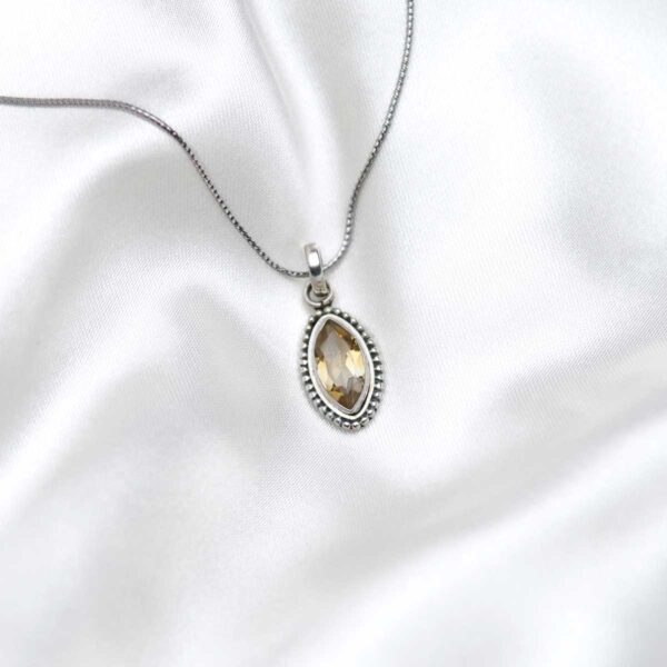 Citrine Silver Pendant - Image 2