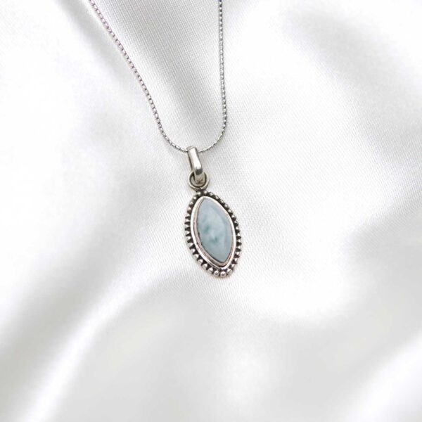 Larimar Silver Pendant