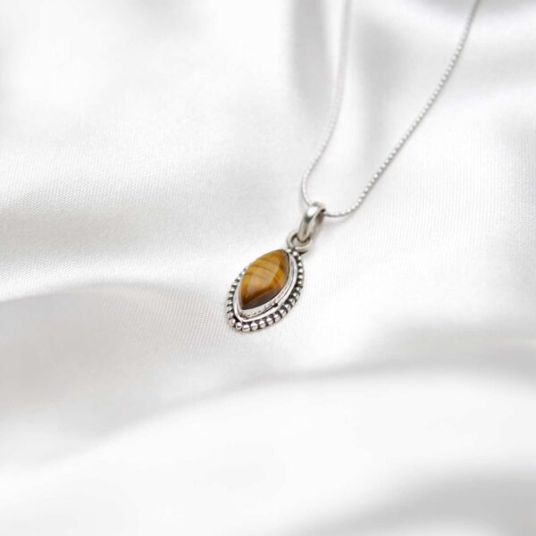 Tiger's Eye Silver Pendant - Image 2