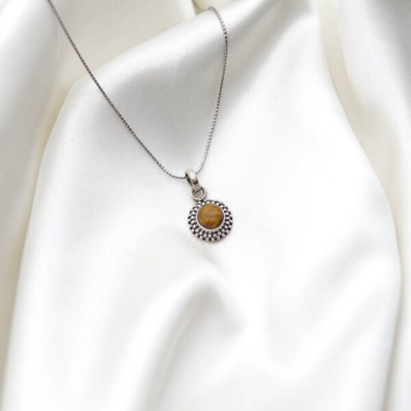 Tiger's Eye Silver Pendant - Image 2