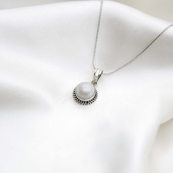 Pearl Silver Pendant - Image 3