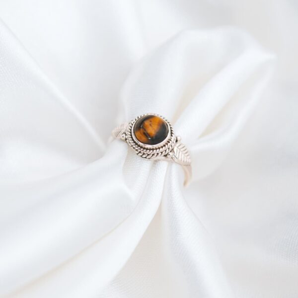 Tiger's Eye Silver Ring - Image 2