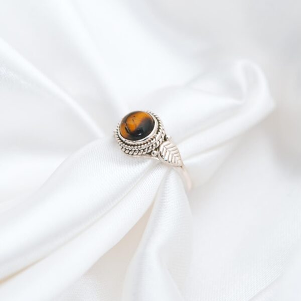 Tiger's Eye Silver Ring - Image 3