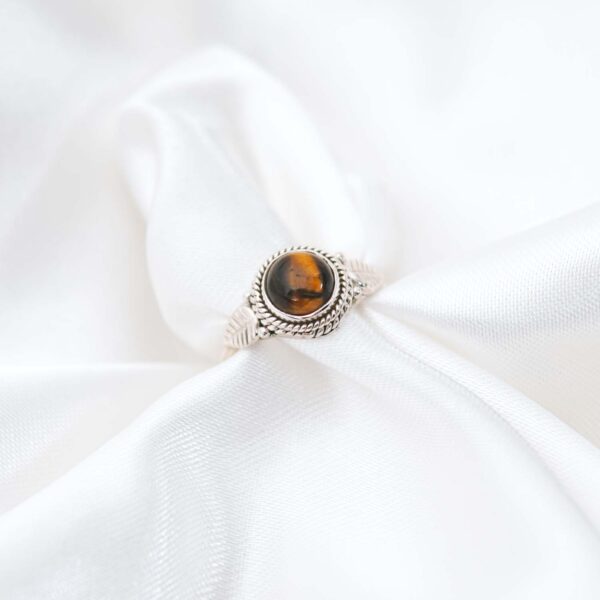 Tiger's Eye Silver Ring - Image 4