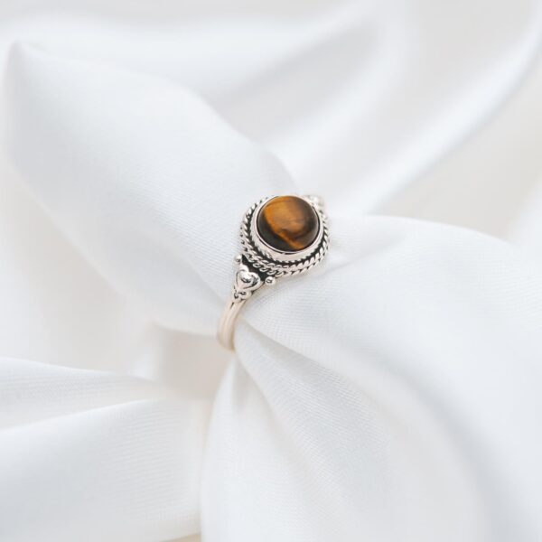 Tiger's Eye Silver Ring - Image 3