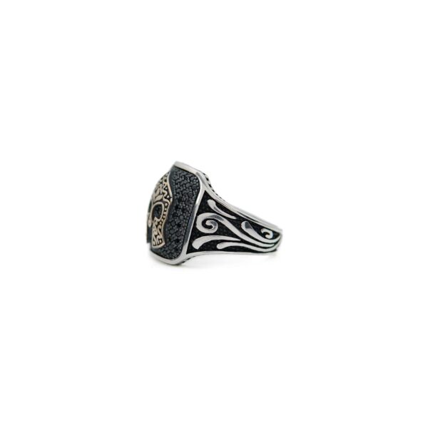 Spartan Hoplite Helmet Sterling Silver 925 Men's Ring