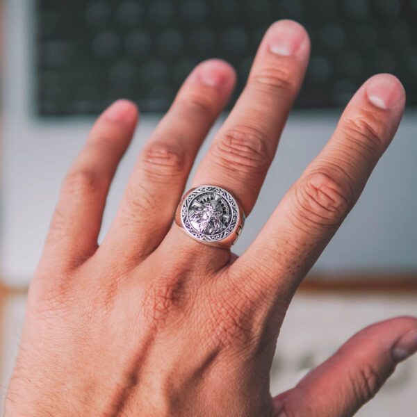 Jesus Christ Silver Ring - Image 4