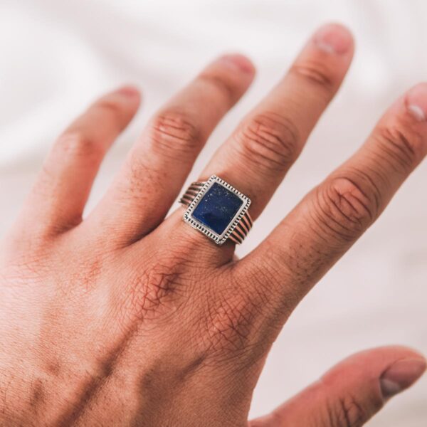 Lapis Lazuli Silver Ring - Image 2