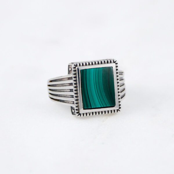 Malachite Silver Ring