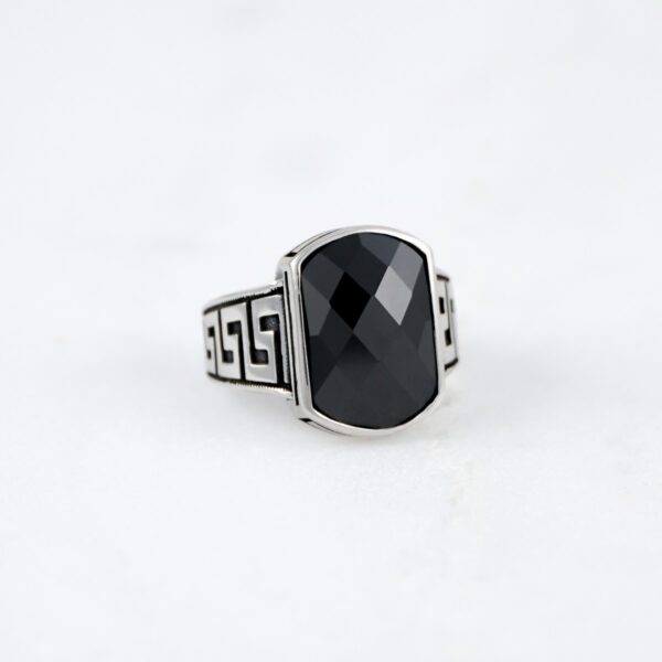 Onyx Stone with 'Greek Key' Meandros Design - Image 2