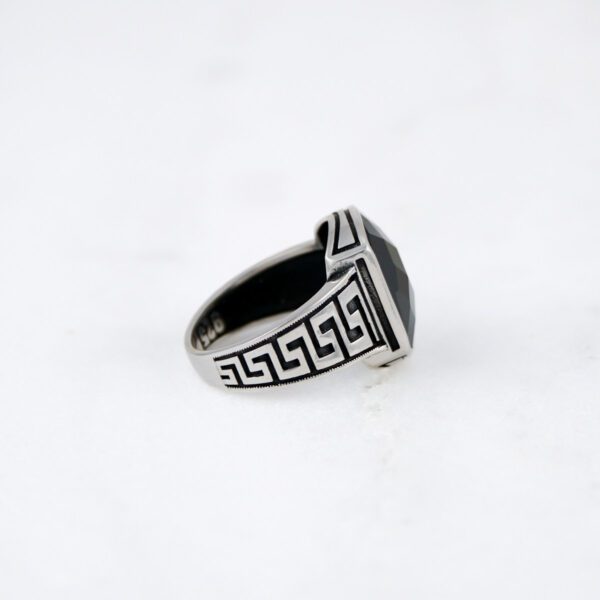 Onyx Stone with 'Greek Key' Meandros Design - Image 3