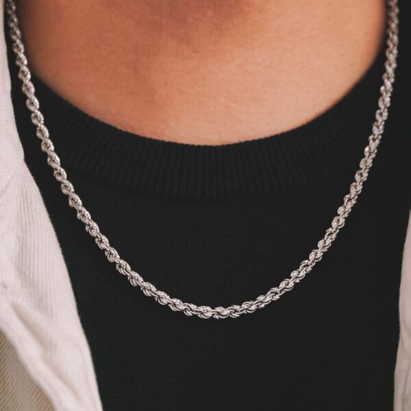 Rope Sterling Silver Chain | 55cm | 4mm