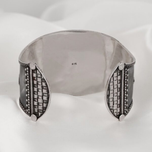 Vintage Silver Statement Bangle - Image 3