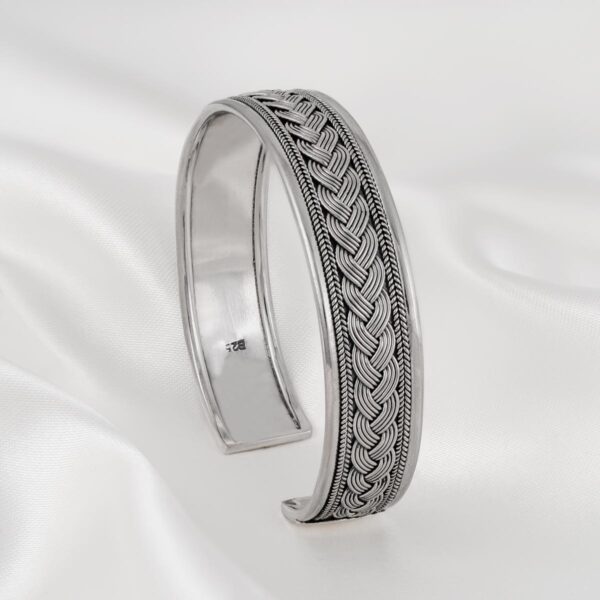 Braided Sterling Silver Bangle