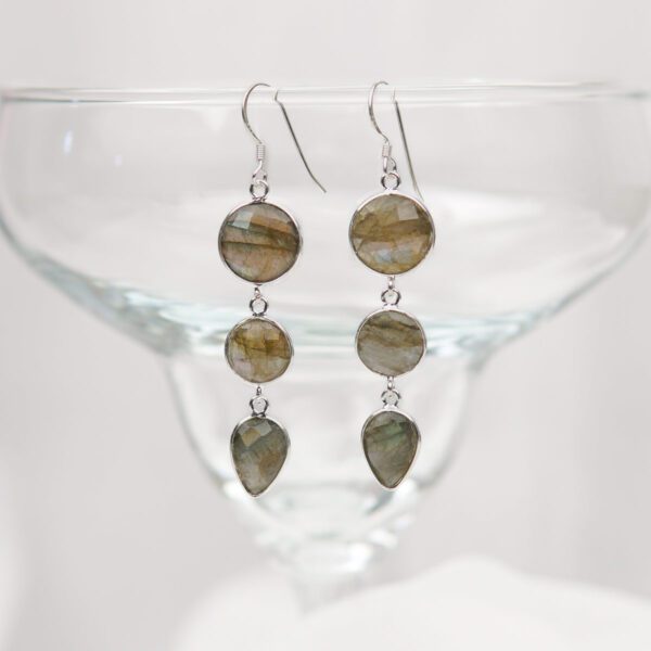 Labradorite Sterling Silver Earrings - Image 2