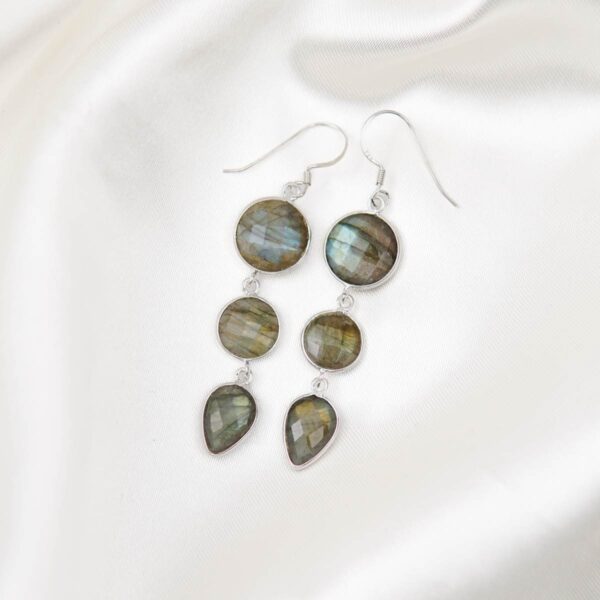 Labradorite Sterling Silver Earrings