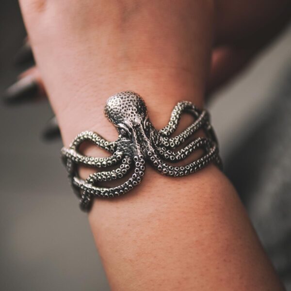 Octopus Handmade Sterling Silver Cuff