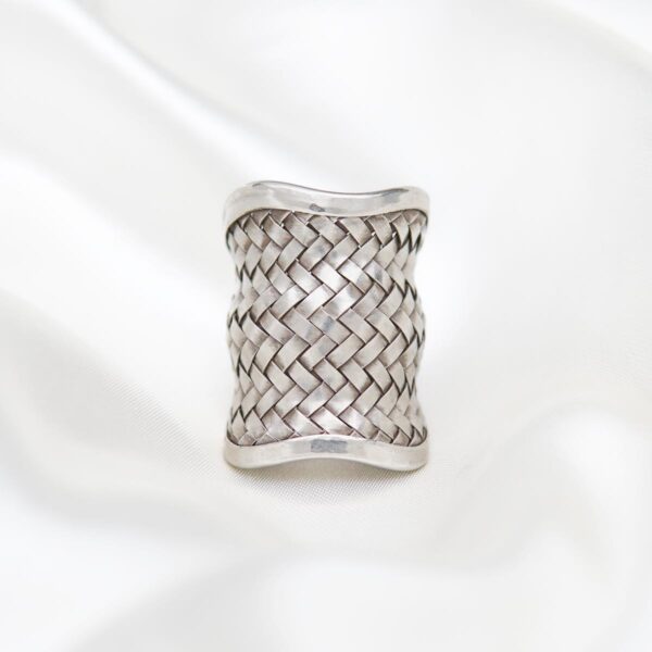 Braided Handmade Tribal 925 Silver Ring