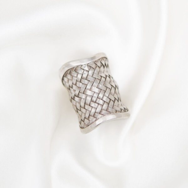 Braided Handmade Tribal 925 Silver Ring - Image 6