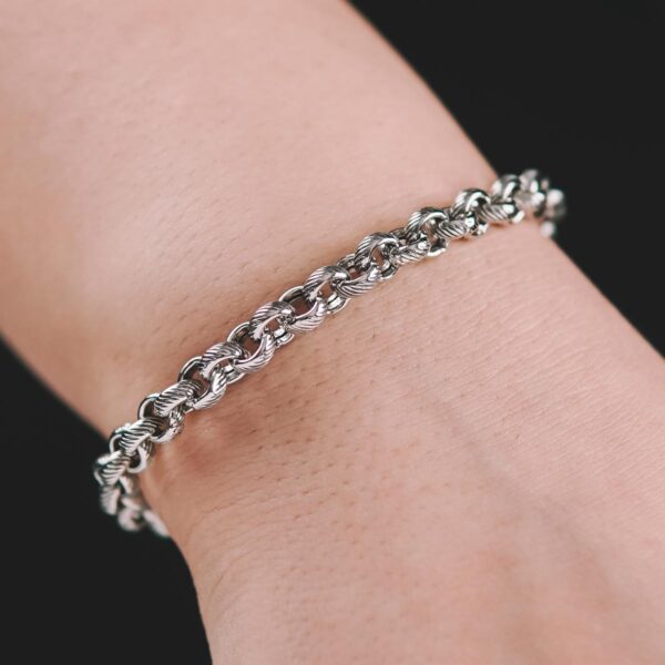 Rolo Link 925 Silver Bracelet