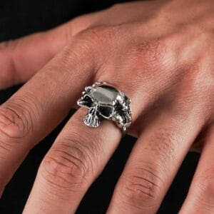 'Skull with Claws' Sterling Silver Ring