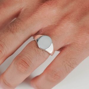 Oval Signet 925 Silver Ring
